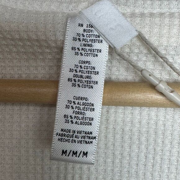 Skims Waffle Cropped Zip Up - Picture 6 of 6